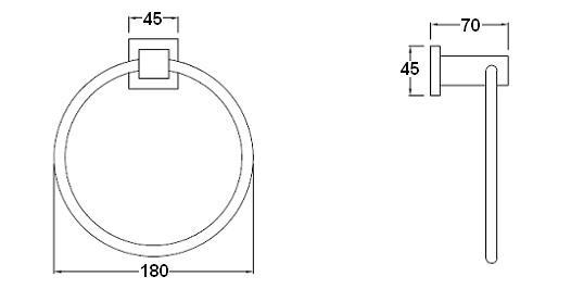 CANDANA | sq75-towel-ring-specs