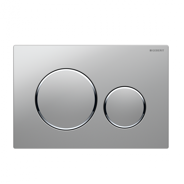Sigma20 Flush Button- Matt Chrome/Chrome Trim