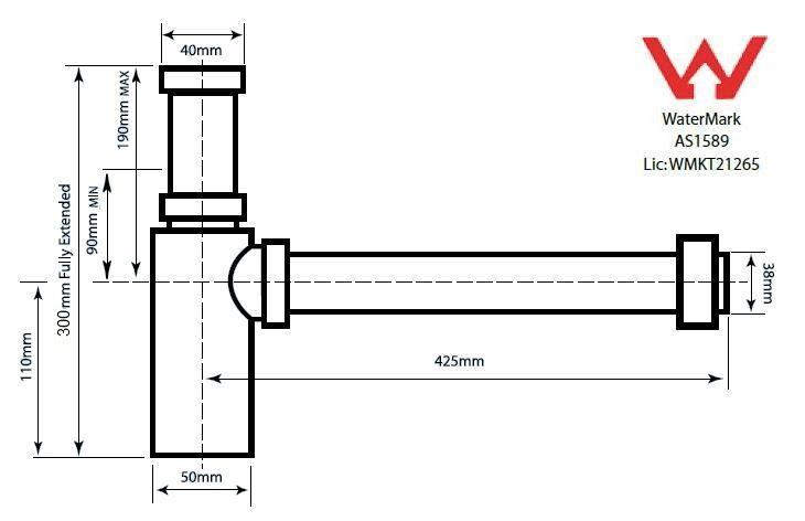 CANDANA Adjustable Bottle Trap