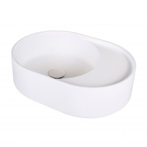 Lune 550 Offset Oval Above Counter Basin