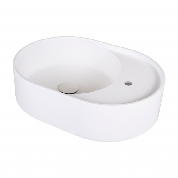 Lune 550 Offset Oval Above Counter Basin